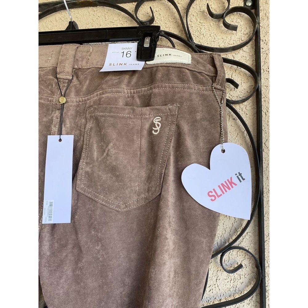 Women's Skinny Pants in Brown - Picture 8 of 10